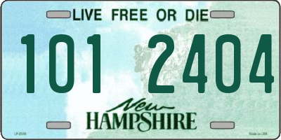 NH license plate 1012404