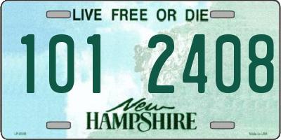 NH license plate 1012408