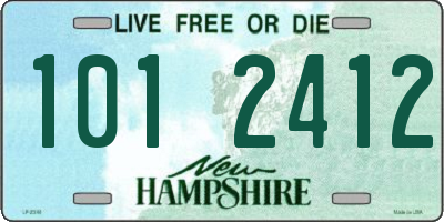 NH license plate 1012412