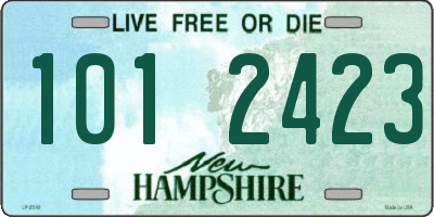 NH license plate 1012423