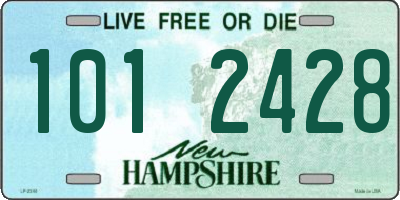 NH license plate 1012428