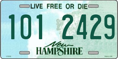 NH license plate 1012429