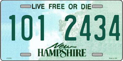 NH license plate 1012434