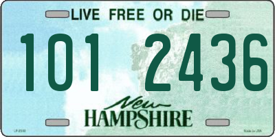 NH license plate 1012436
