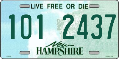 NH license plate 1012437