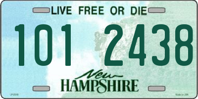 NH license plate 1012438