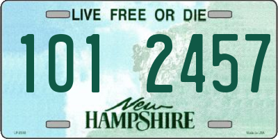 NH license plate 1012457