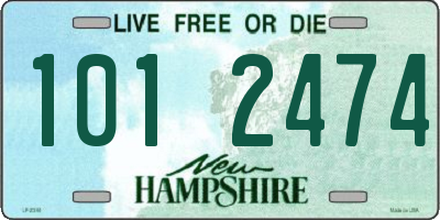 NH license plate 1012474