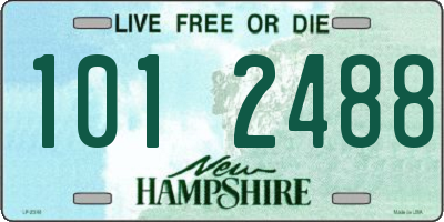 NH license plate 1012488