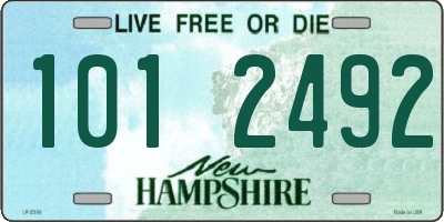 NH license plate 1012492