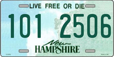 NH license plate 1012506