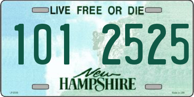 NH license plate 1012525