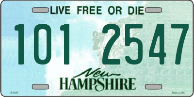 NH license plate 1012547