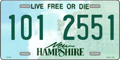 NH license plate 1012551