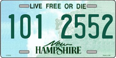 NH license plate 1012552