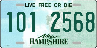 NH license plate 1012568