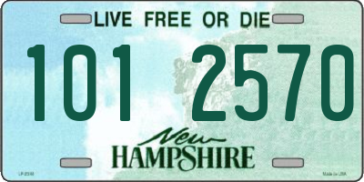 NH license plate 1012570