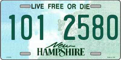 NH license plate 1012580