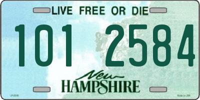 NH license plate 1012584