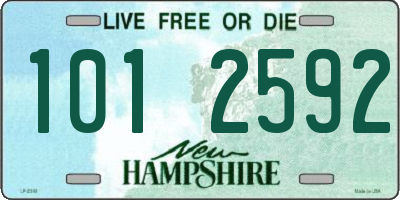 NH license plate 1012592