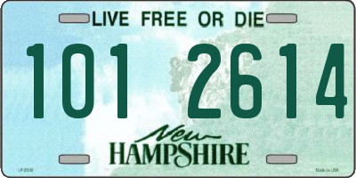 NH license plate 1012614