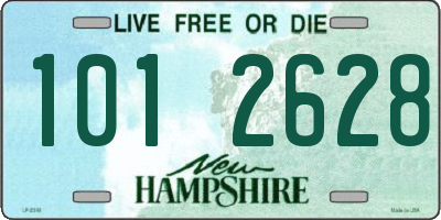 NH license plate 1012628