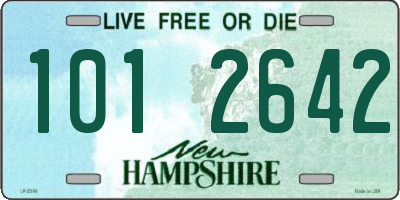 NH license plate 1012642