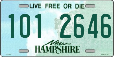 NH license plate 1012646