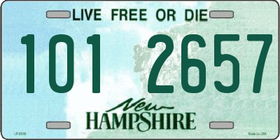 NH license plate 1012657