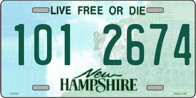 NH license plate 1012674