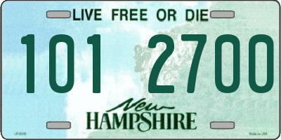 NH license plate 1012700