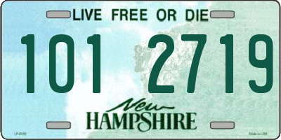 NH license plate 1012719