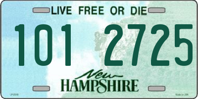 NH license plate 1012725