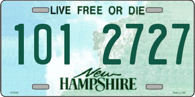 NH license plate 1012727