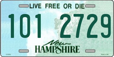 NH license plate 1012729