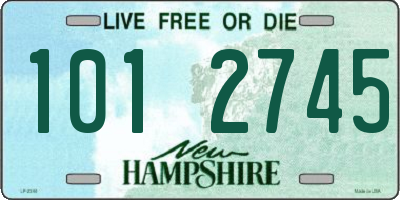 NH license plate 1012745