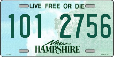 NH license plate 1012756