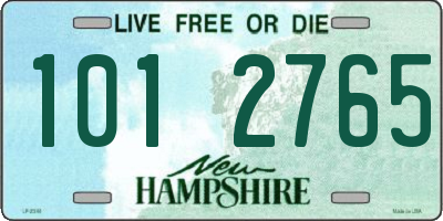 NH license plate 1012765