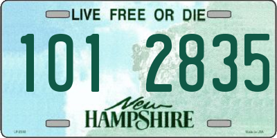 NH license plate 1012835