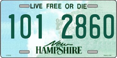 NH license plate 1012860