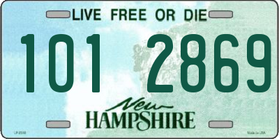 NH license plate 1012869
