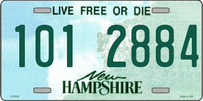 NH license plate 1012884