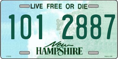 NH license plate 1012887