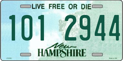 NH license plate 1012944