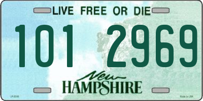 NH license plate 1012969