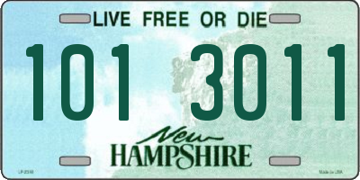 NH license plate 1013011