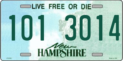 NH license plate 1013014