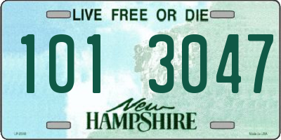 NH license plate 1013047