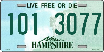 NH license plate 1013077