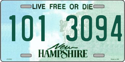 NH license plate 1013094